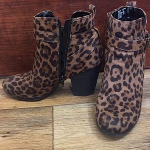Cheetah print boots